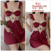 mondmi Deep V Low - cut with Chest Pad Nightdress, Flutter Sleeve, Open Back, Plus Size Pearl Sling Nightdress 3978 - mondmimondmi Deep V Low - cut with Chest Pad Nightdress, Flutter Sleeve, Open Back, Plus Size Pearl Sling Nightdress 3978CostumeMondmimondmimondmi Deep V Low - cut with Chest Pad Nightdress, Flutter Sleeve, Open Back, Plus Size Pearl Sling Nightdress 3978M3978 Bordeaux (Nightdress)