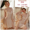 Mondmi Deep V Satin Lace Padded Nightdress with Flutter Sleeve and Robe Loungewear Set for Women J3123 - mondmiMondmi Deep V Satin Lace Padded Nightdress with Flutter Sleeve and Robe Loungewear Set for Women J3123CostumeMondmimondmiMondmi Deep V Satin Lace Padded Nightdress with Flutter Sleeve and Robe Loungewear Set for Women J3123M1690 Apricot Powder (Robe + Belt)